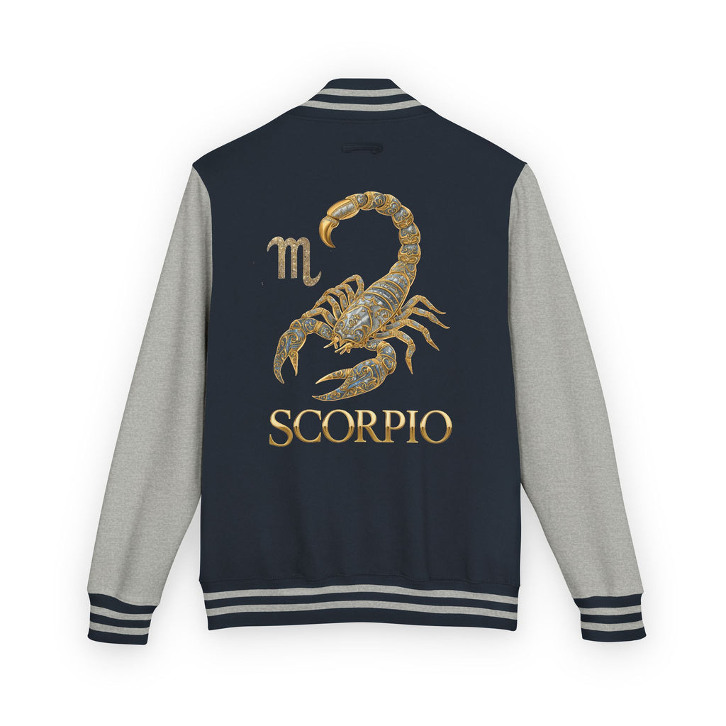Scorpio Letterman Jacket — Gold Scorpion Varsity Jacket