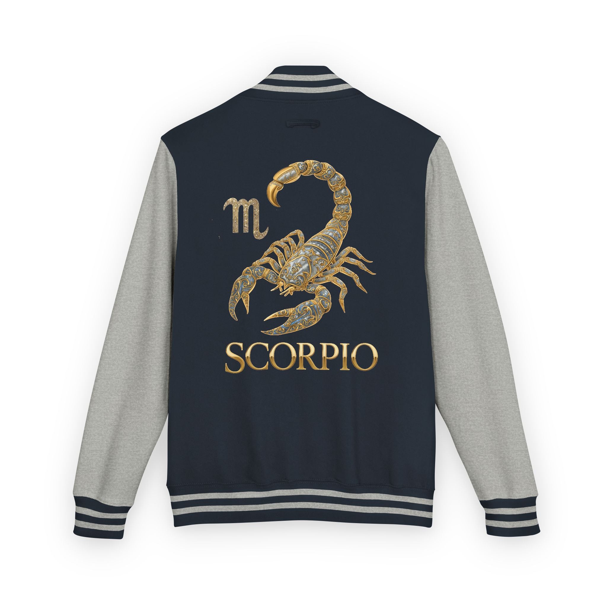 Scorpio Letterman Jacket — Gold Scorpion Varsity Jacket