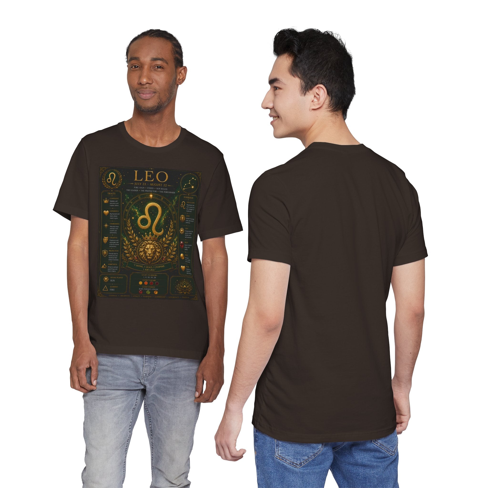 Leo Zodiac T-Shirt — Astrological Birthsign Poster Tee