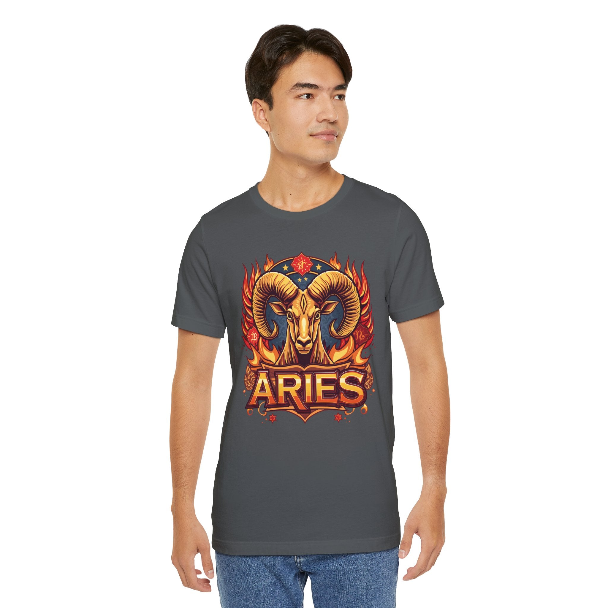Aries Ram Zodiac The Trailblazer T-Shirt | Bold Flame Astrology Tee