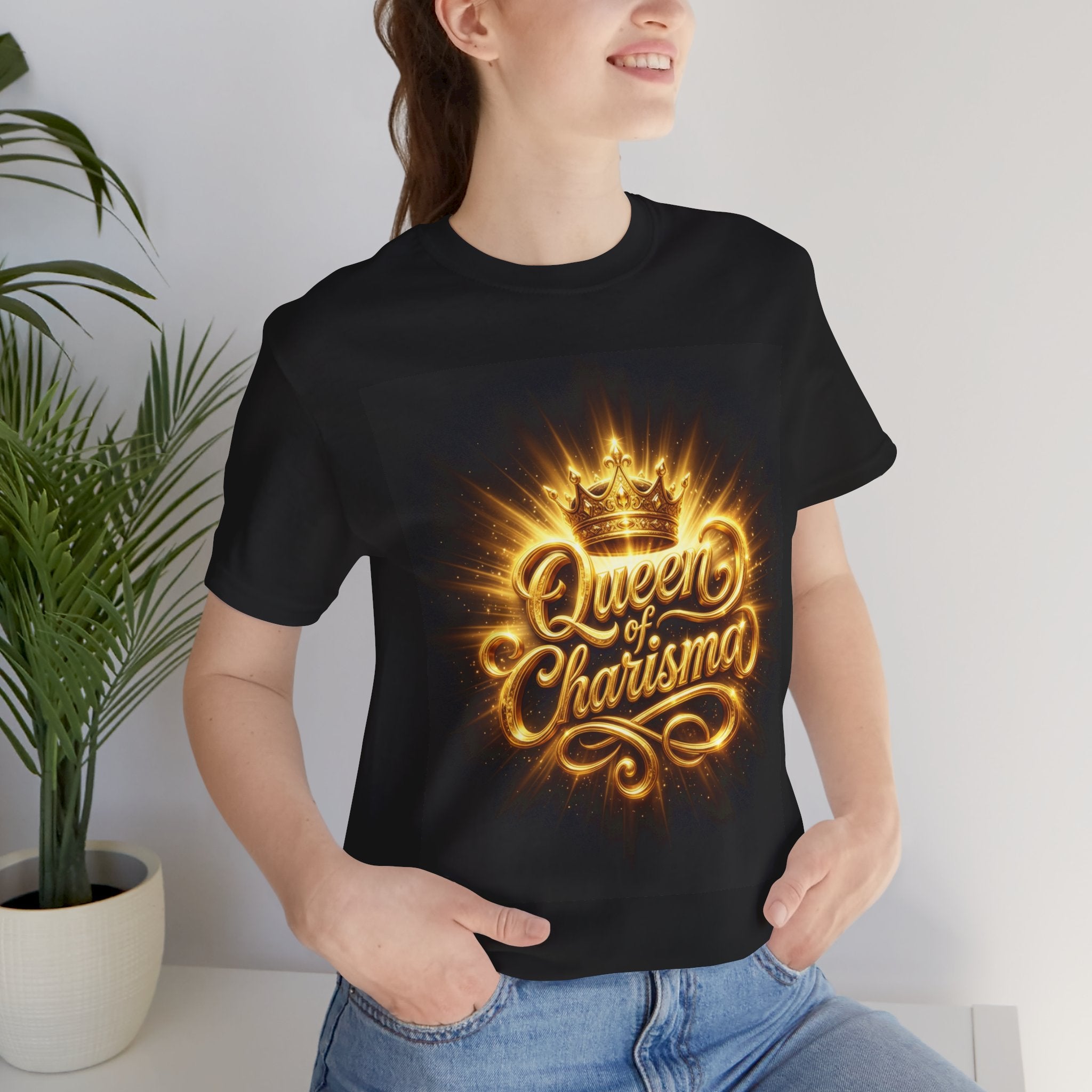 Queen of Charisma Leo T-Shirt — Zodiac Leo Astrology Tee