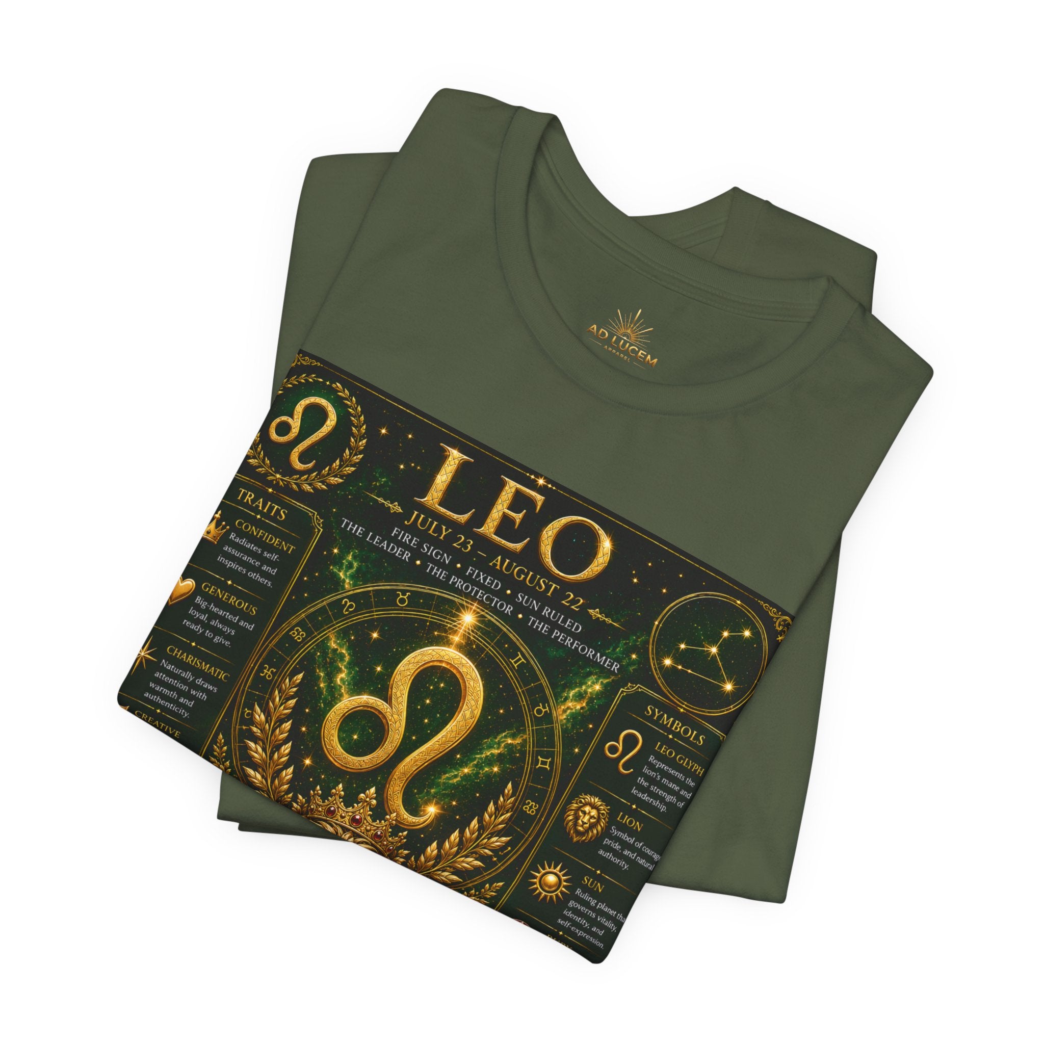 Leo Zodiac T-Shirt — Astrological Birthsign Poster Tee
