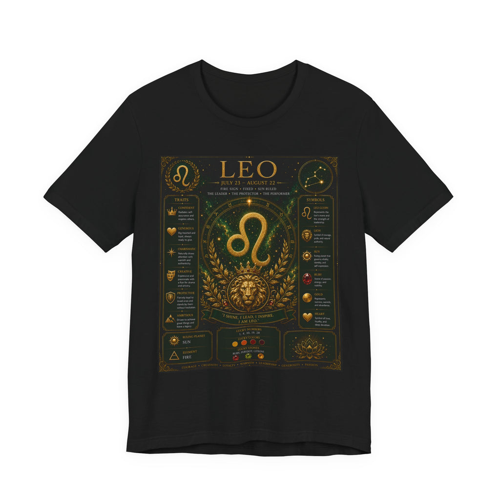 Leo Zodiac T-Shirt — Astrological Birthsign Poster Tee