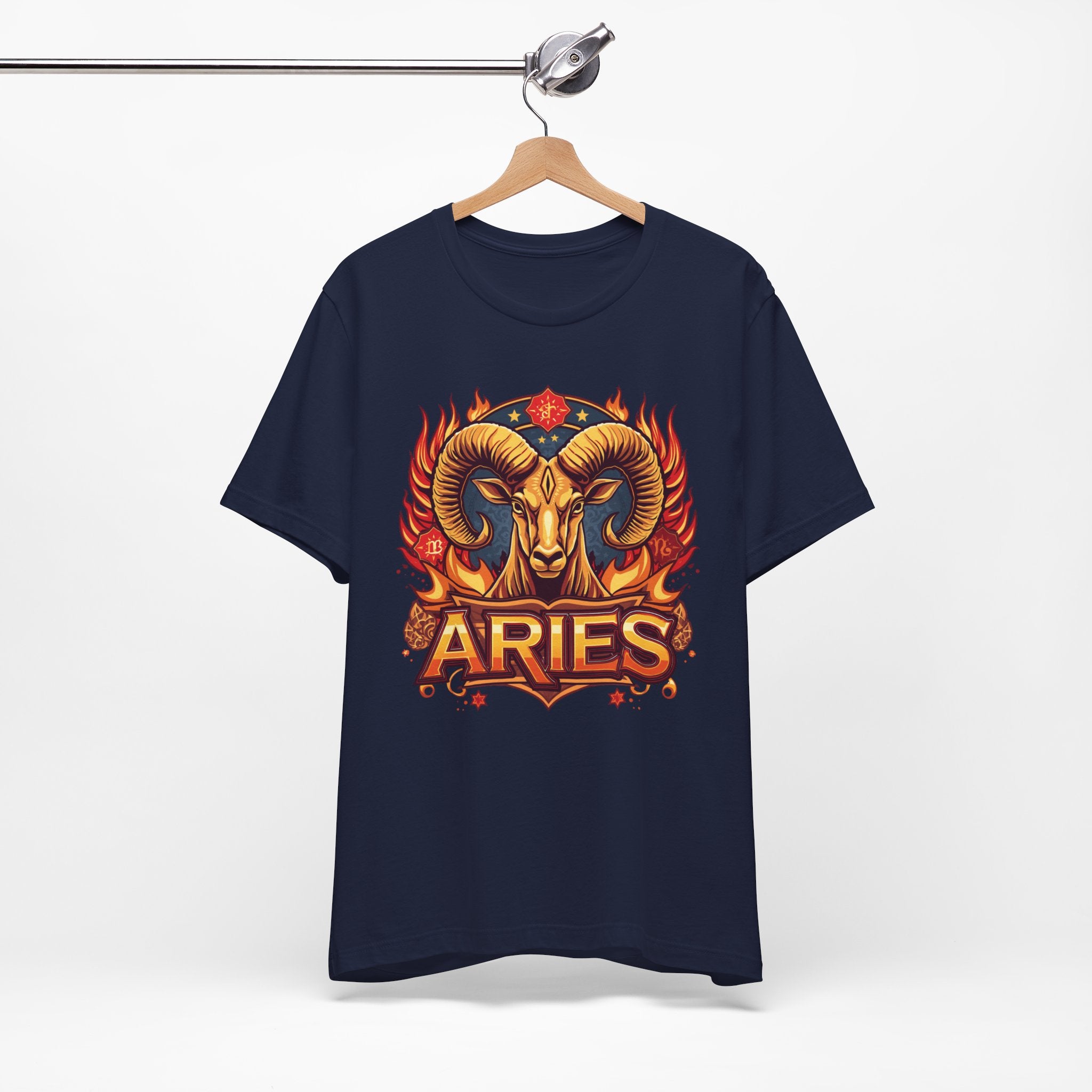 Aries Ram Zodiac The Trailblazer T-Shirt | Bold Flame Astrology Tee