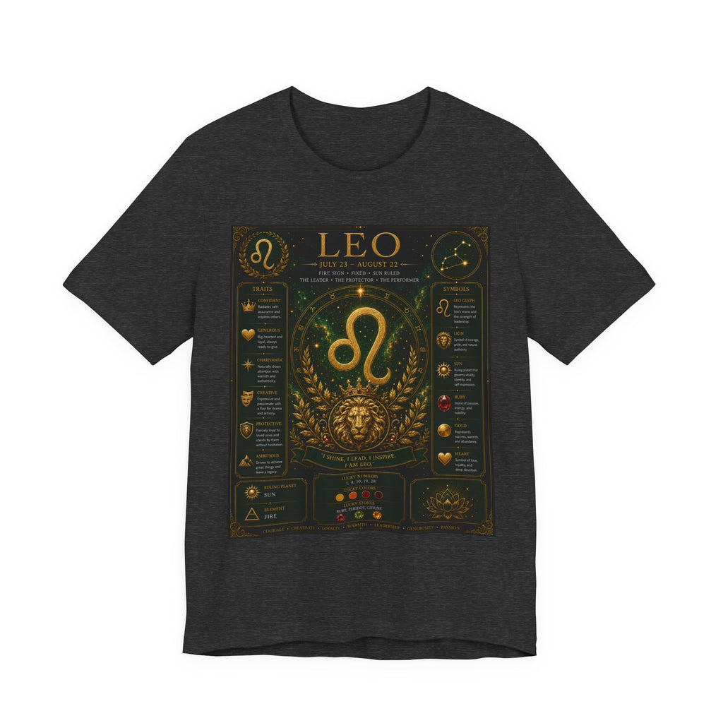 Leo Zodiac T-Shirt — Astrological Birthsign Poster Tee