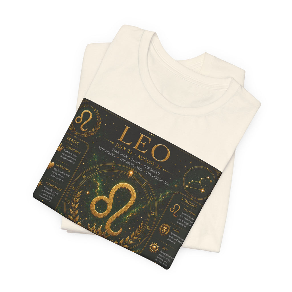 Leo Zodiac T-Shirt — Astrological Birthsign Poster Tee