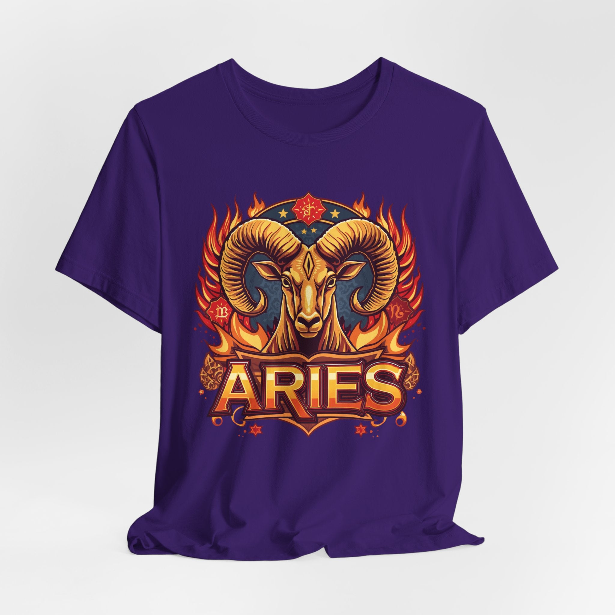 Aries Ram Zodiac The Trailblazer T-Shirt | Bold Flame Astrology Tee