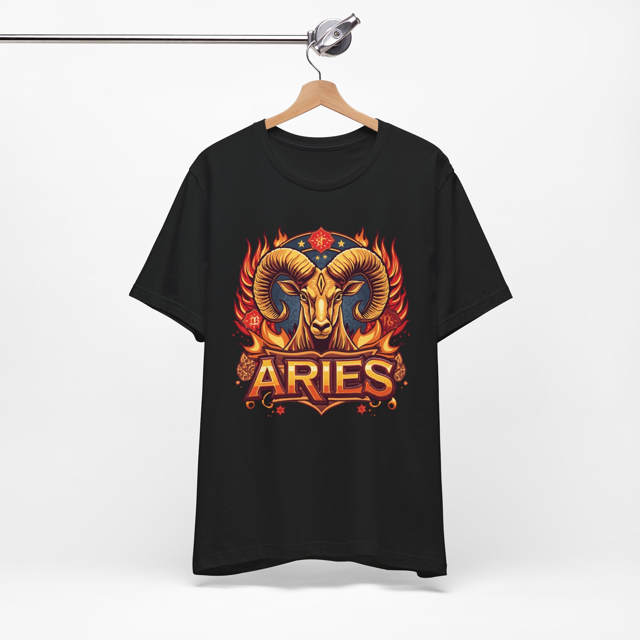 Aries Ram Zodiac The Trailblazer T-Shirt | Bold Flame Astrology Tee