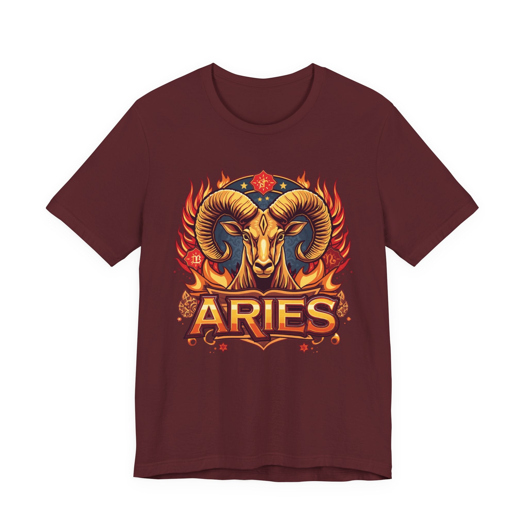 Aries Ram Zodiac The Trailblazer T-Shirt | Bold Flame Astrology Tee