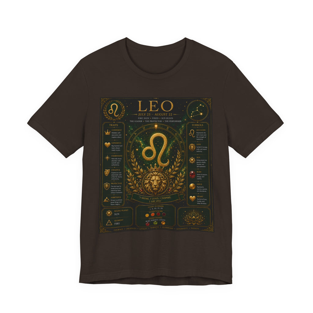 Leo Zodiac T-Shirt — Astrological Birthsign Poster Tee