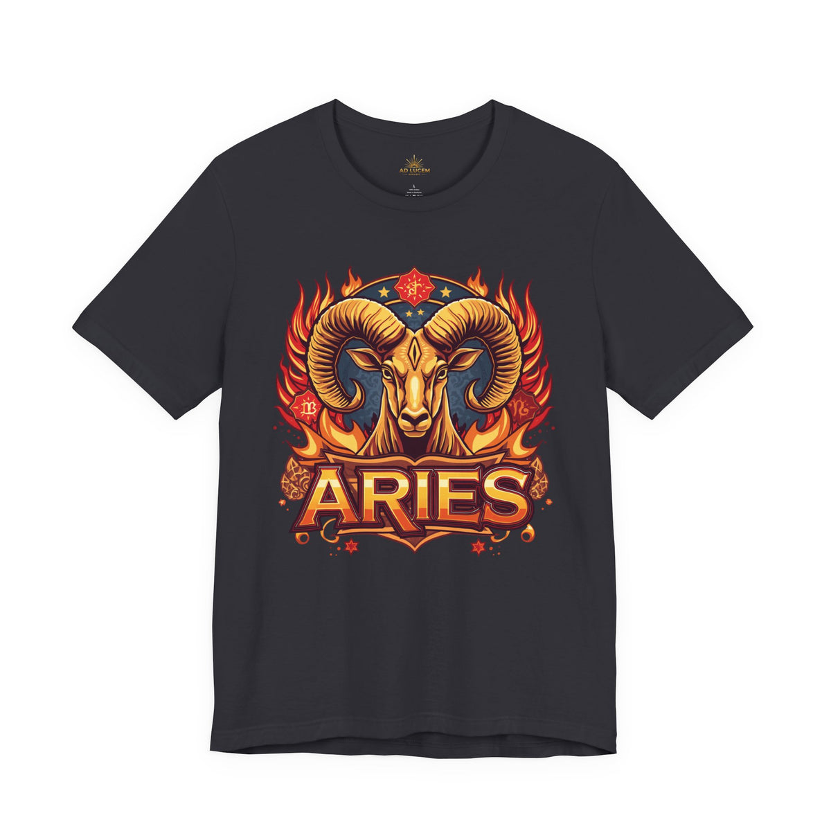 Aries Zodiac Ram T‑Shirt — Bold Fiery Horoscope Tee