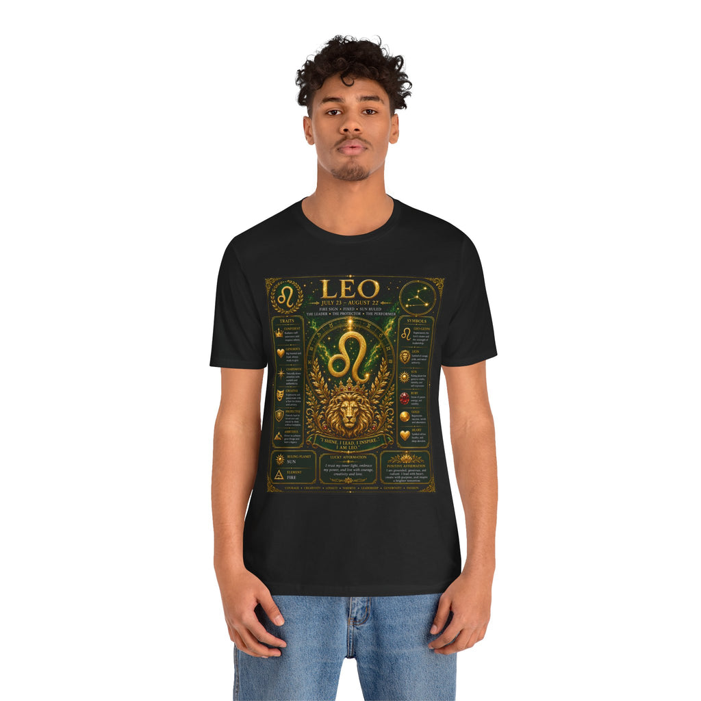 Leo Zodiac T-Shirt — Astrological Birthsign Poster Tee