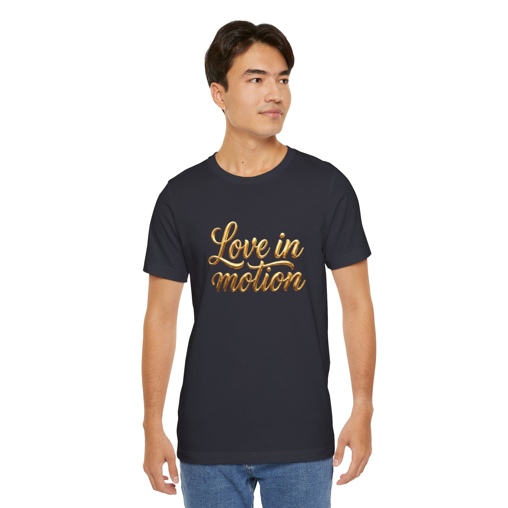 Gold Scorpio Scorpion T-Shirt | Zodiac "Love in Motion" Script