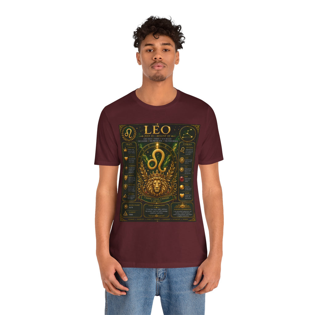 Leo Zodiac T-Shirt — Astrological Birthsign Poster Tee