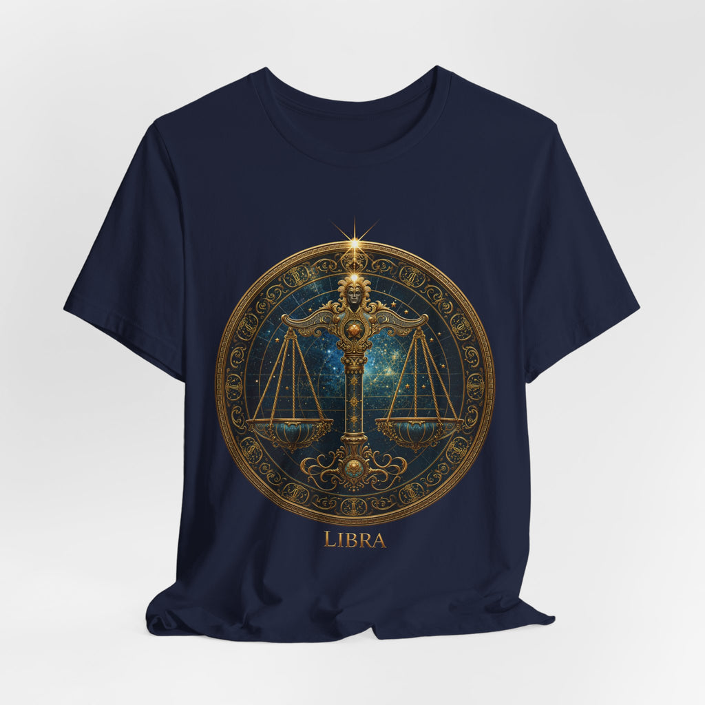 Libra Scales T-Shirt | Zodiac Balance Astrology Tee