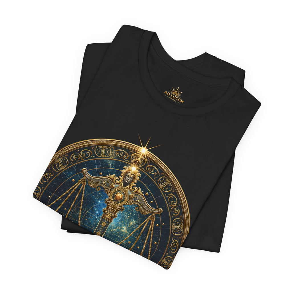 Libra Scales T-Shirt | Zodiac Balance Astrology Tee