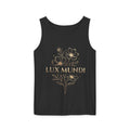 Lux Mundi Floral Tank Top — Gold Botanical Graphic Tank