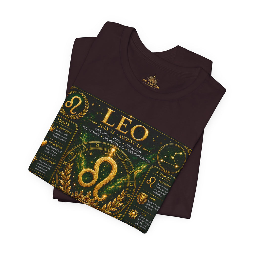 Leo Zodiac T-Shirt — Astrological Birthsign Poster Tee