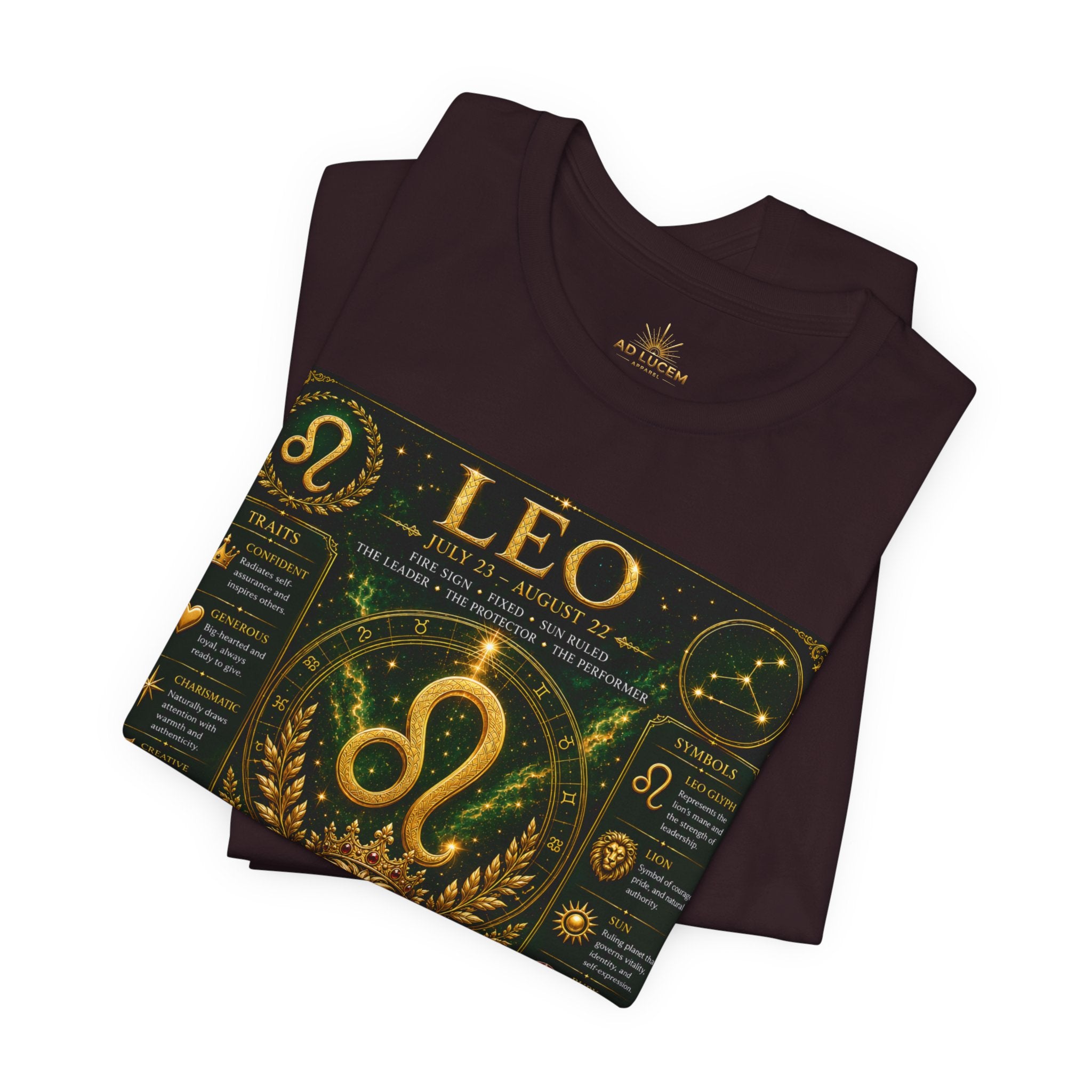 Leo Zodiac T-Shirt — Astrological Birthsign Poster Tee