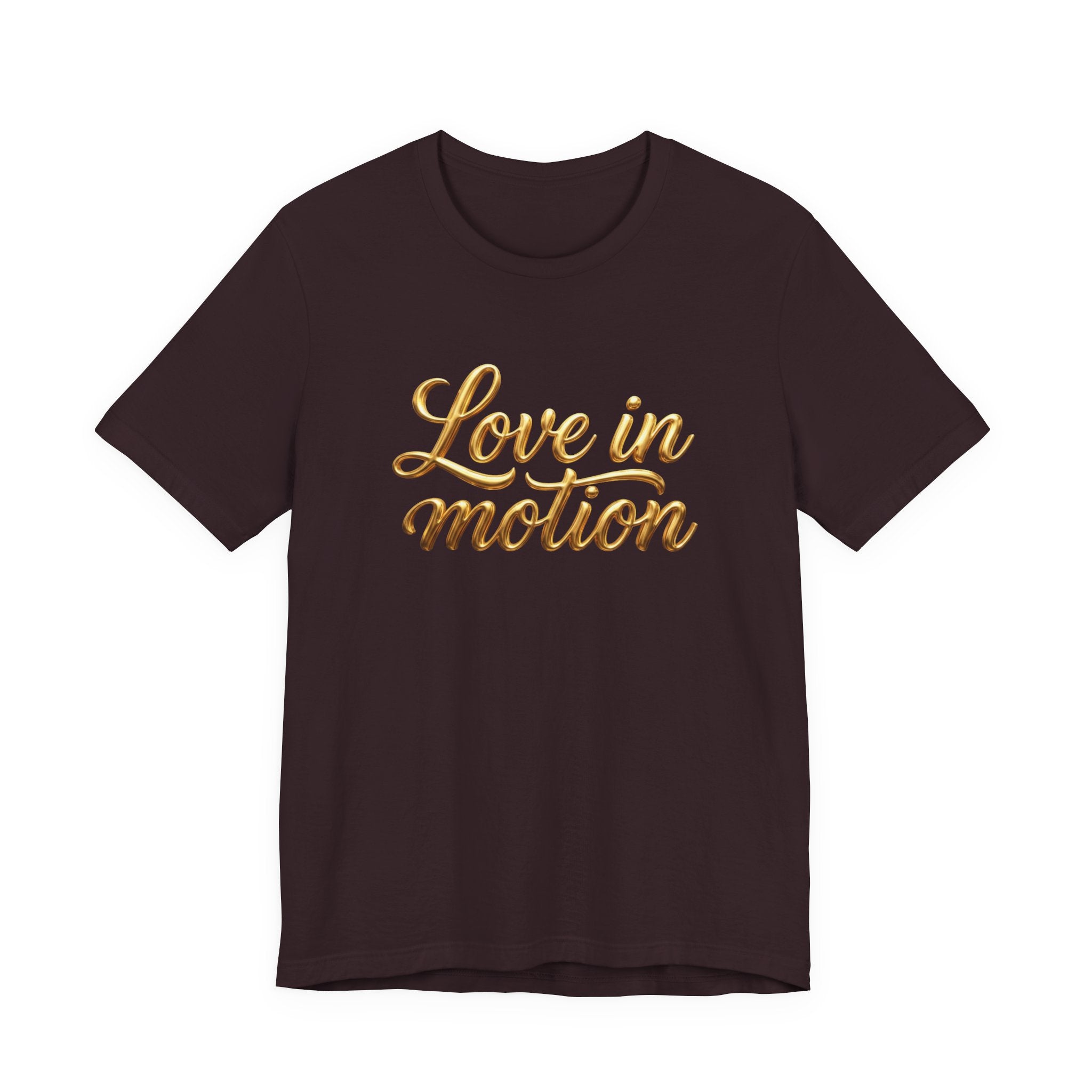 Gold Scorpio Scorpion T-Shirt | Zodiac "Love in Motion" Script