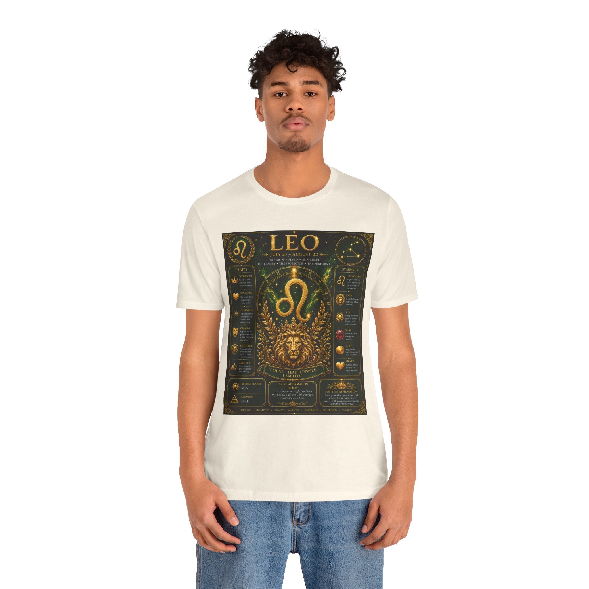 Leo Zodiac T-Shirt — Astrological Birthsign Poster Tee