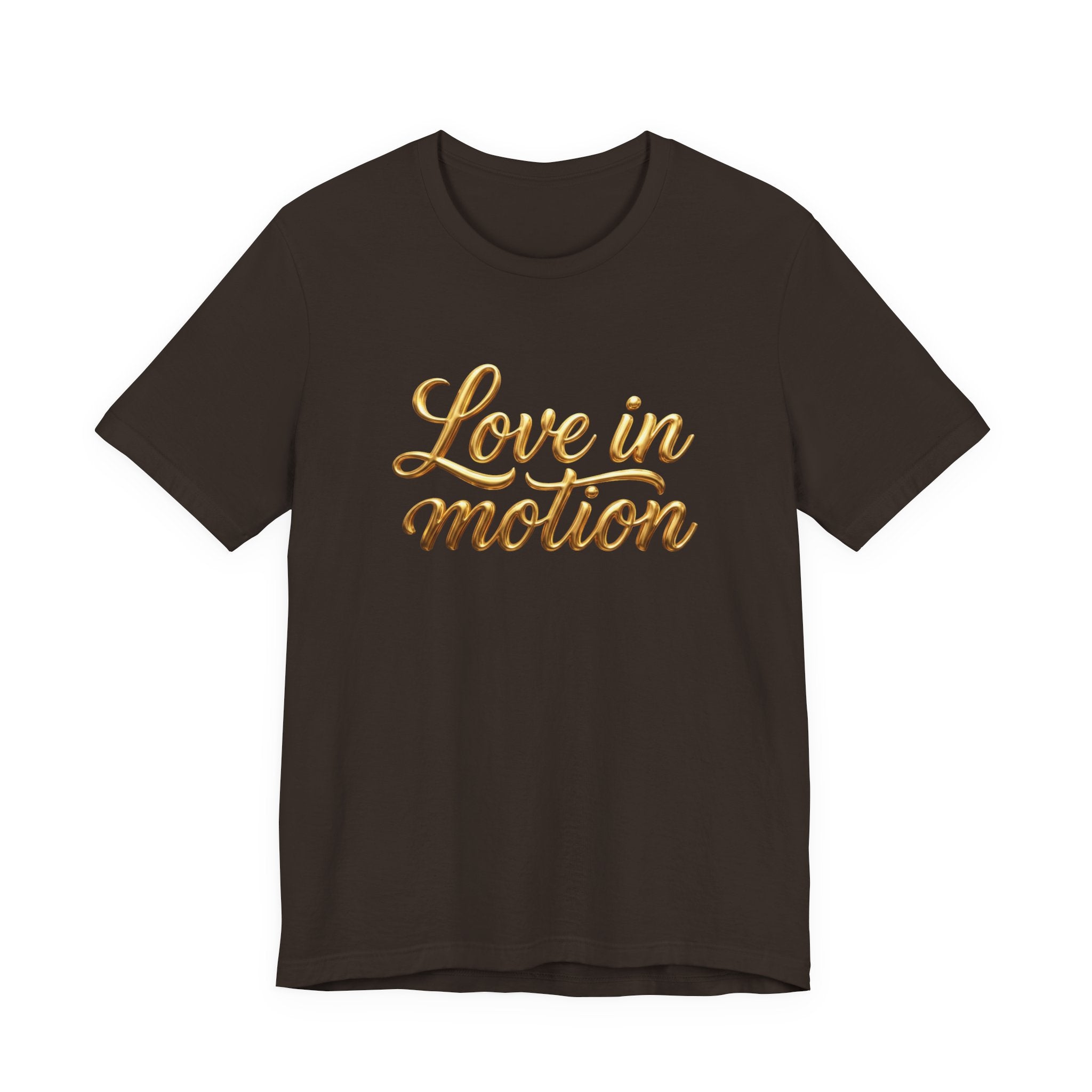 Gold Scorpio Scorpion T-Shirt | Zodiac "Love in Motion" Script