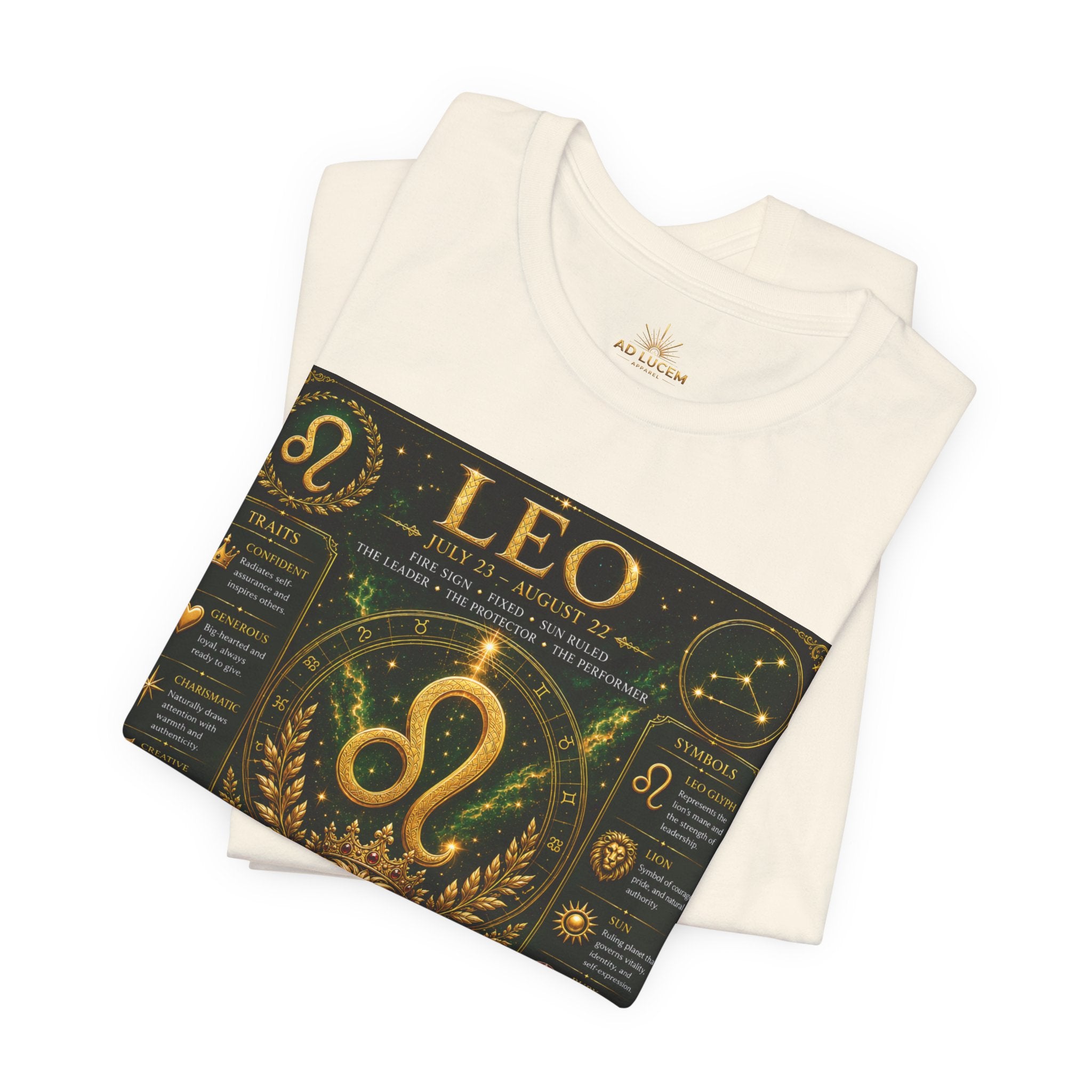 Leo Zodiac T-Shirt — Astrological Birthsign Poster Tee