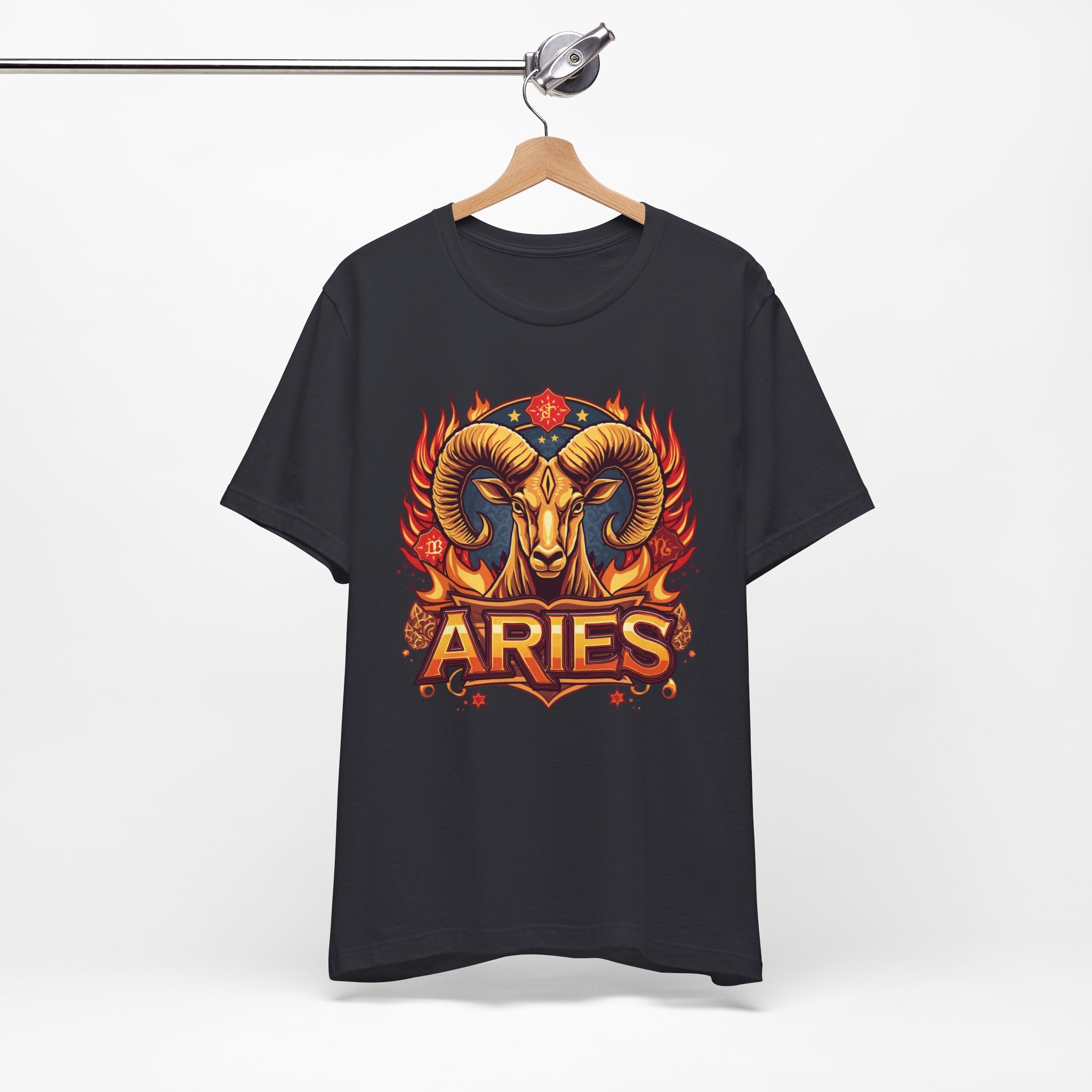 Aries Ram Zodiac The Trailblazer T-Shirt | Bold Flame Astrology Tee