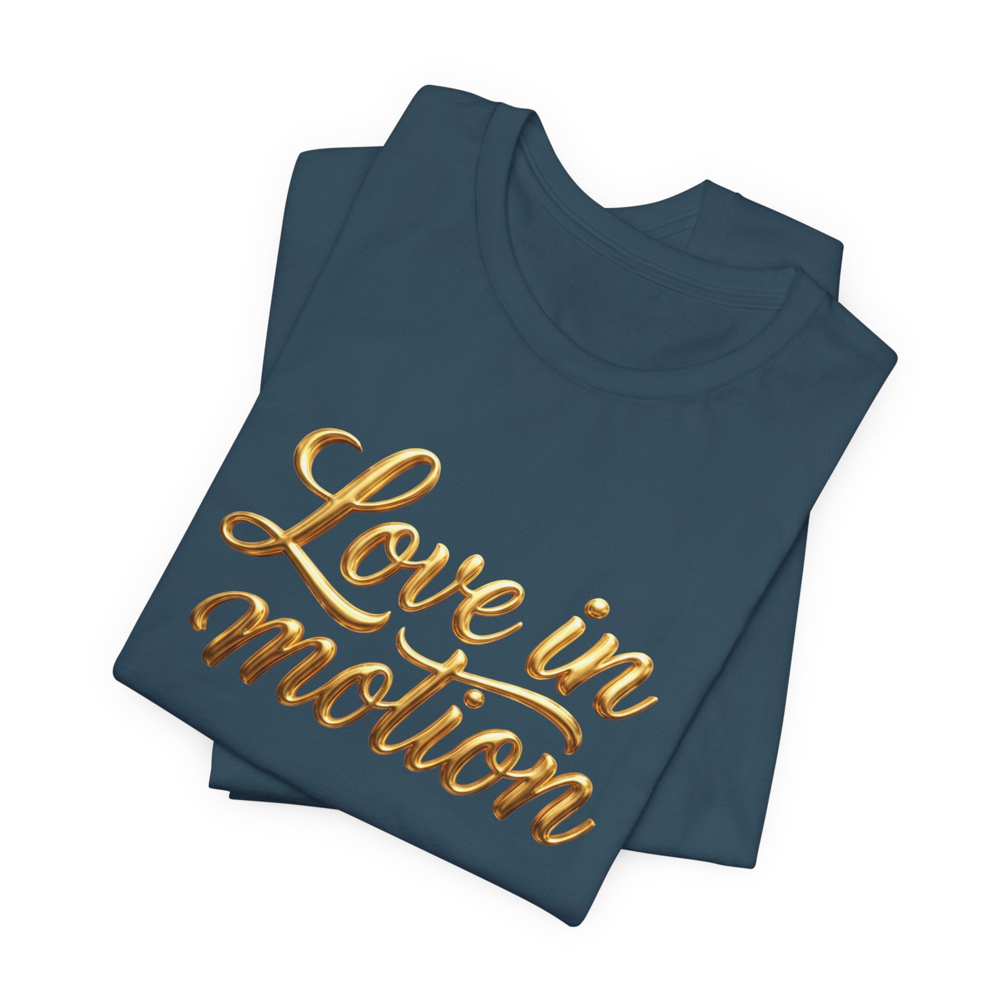 Gold Scorpio Scorpion T-Shirt | Zodiac "Love in Motion" Script