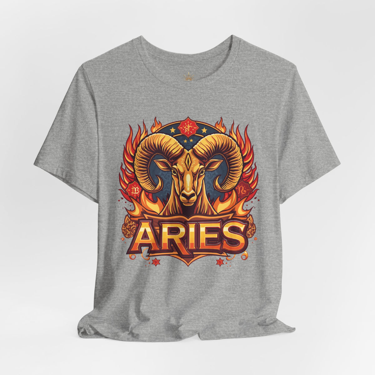 Aries Zodiac Ram T‑Shirt — Bold Fiery Horoscope Tee