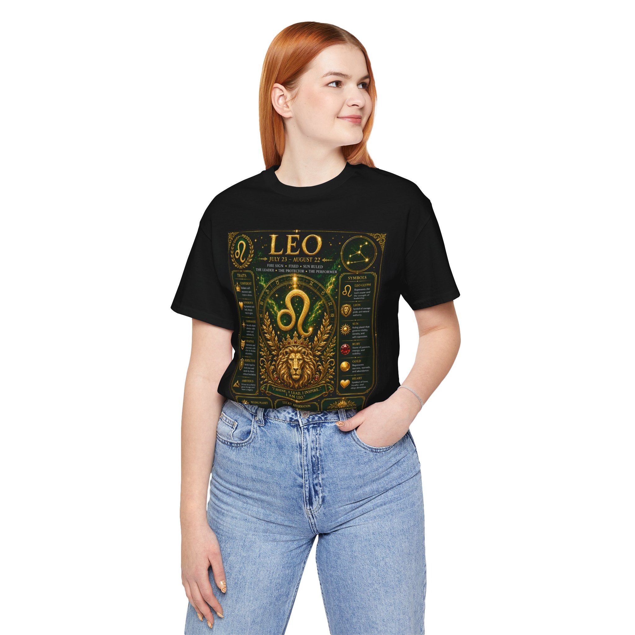 Leo Zodiac T-Shirt — Astrological Birthsign Poster Tee