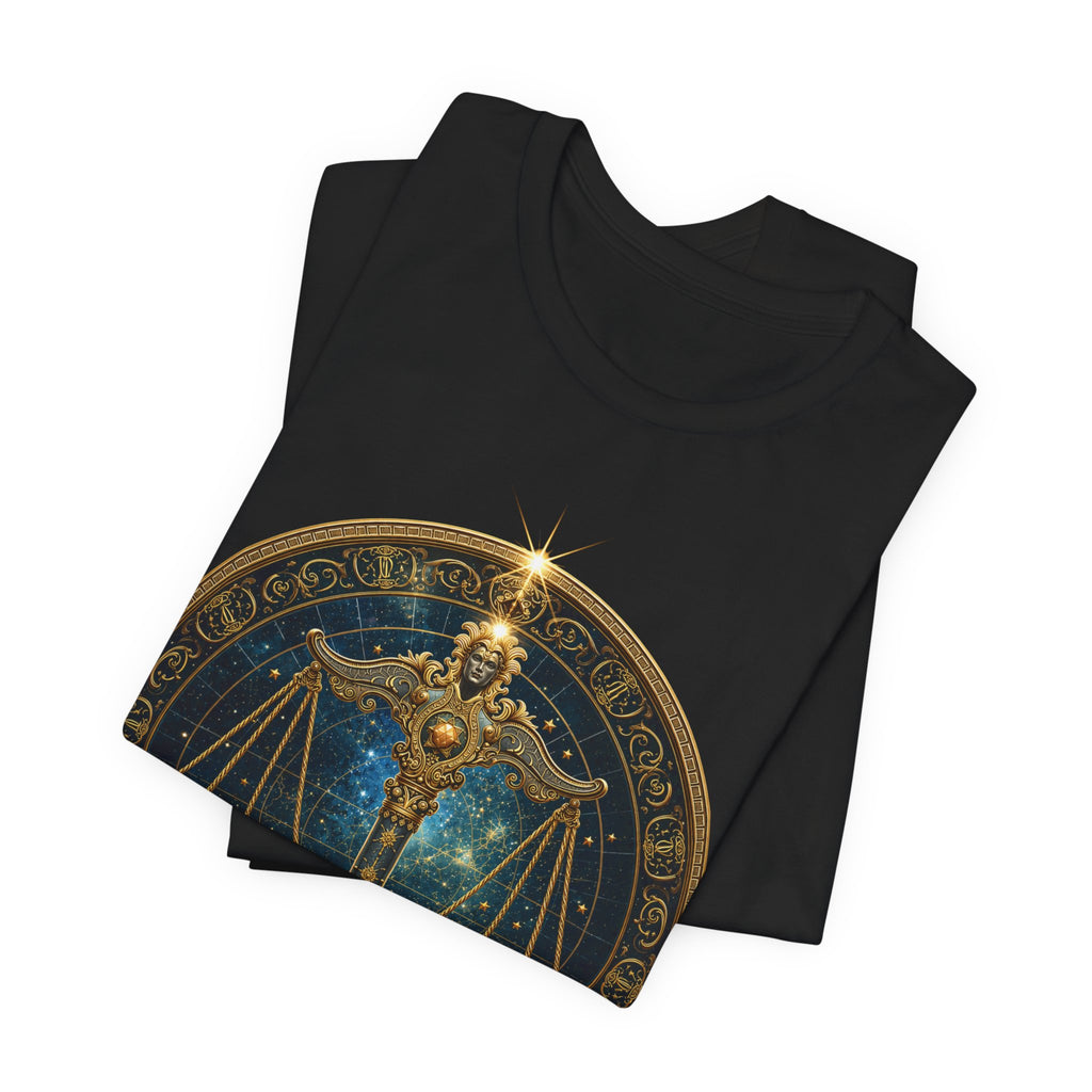 Libra Scales T-Shirt | Zodiac Balance Astrology Tee