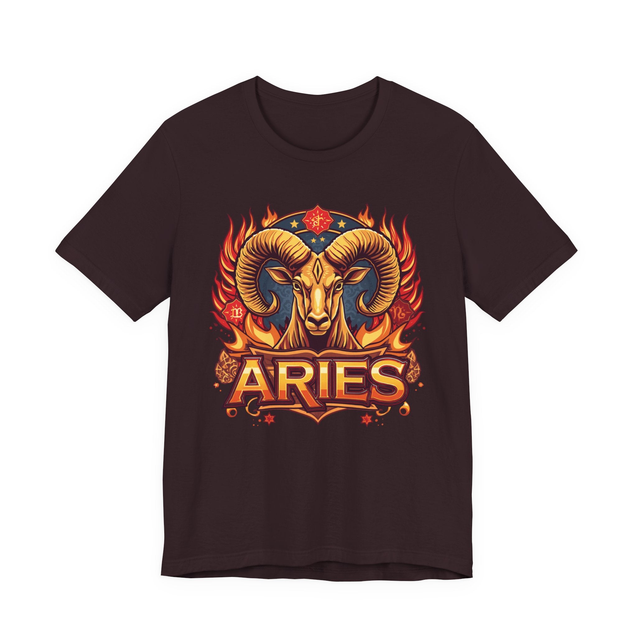 Aries Ram Zodiac The Trailblazer T-Shirt | Bold Flame Astrology Tee