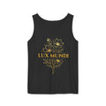 Lux Mundi Floral Tank Top — Gold Botanical Graphic