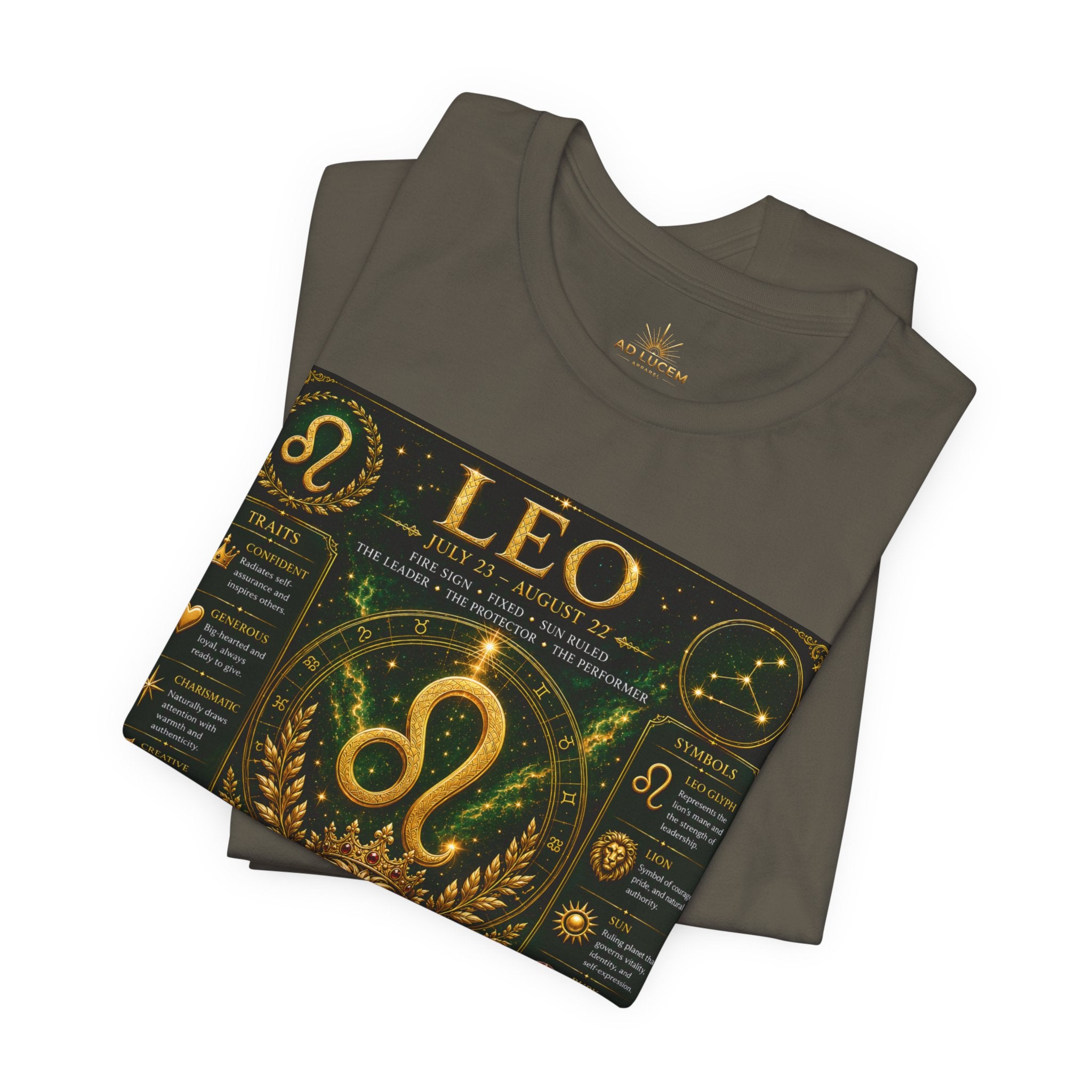 Leo Zodiac T-Shirt — Astrological Birthsign Poster Tee