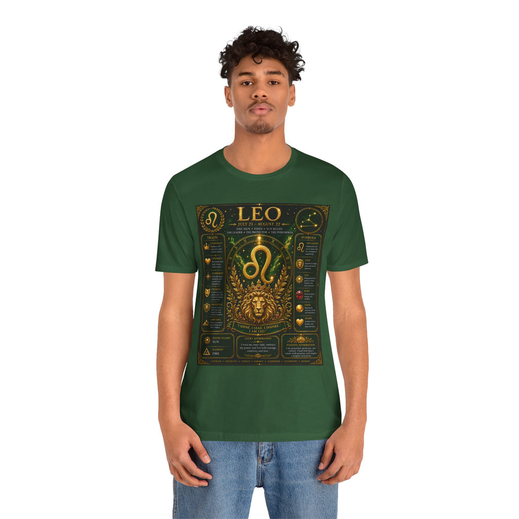 Leo Zodiac T-Shirt — Astrological Birthsign Poster Tee