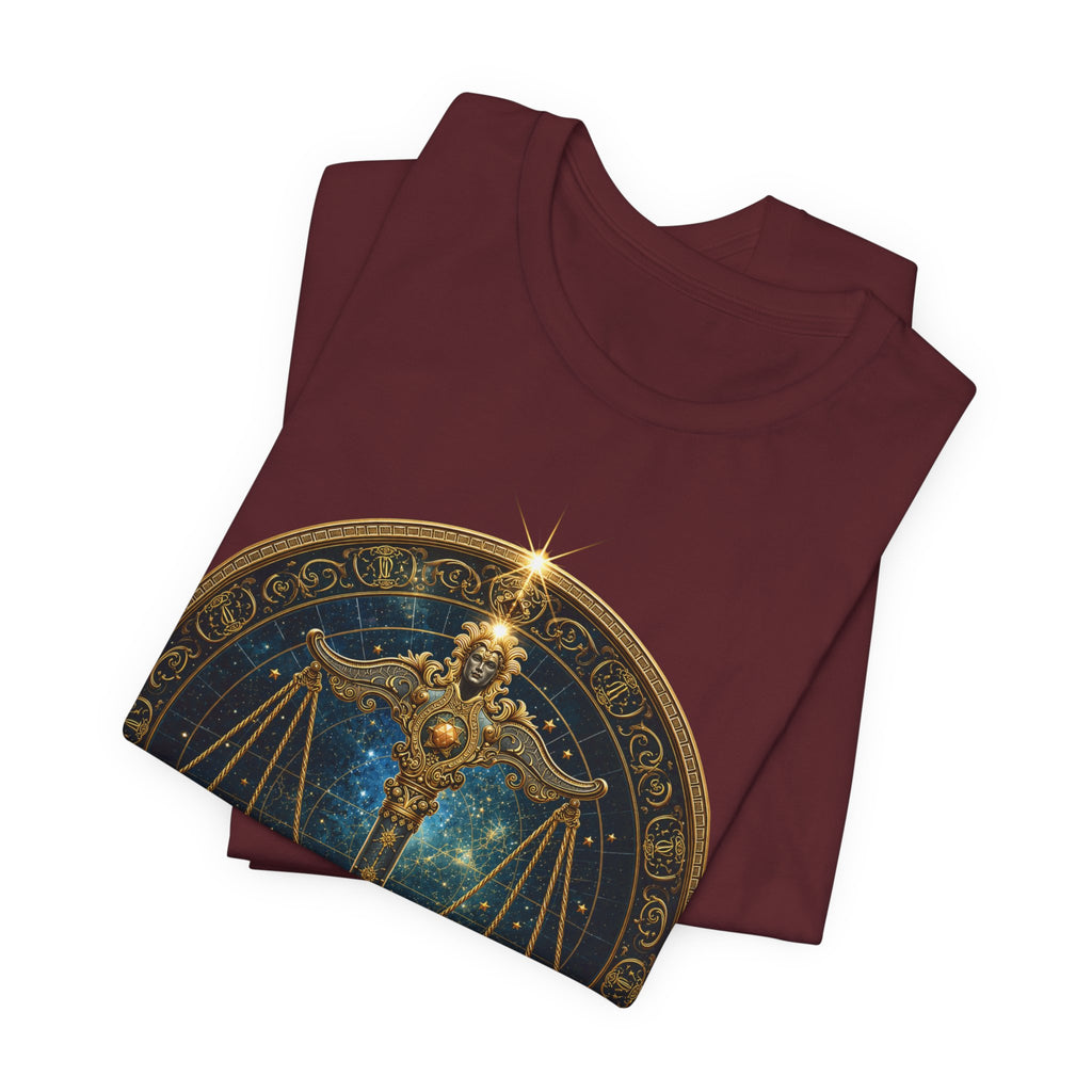 Libra Scales T-Shirt | Zodiac Balance Astrology Tee
