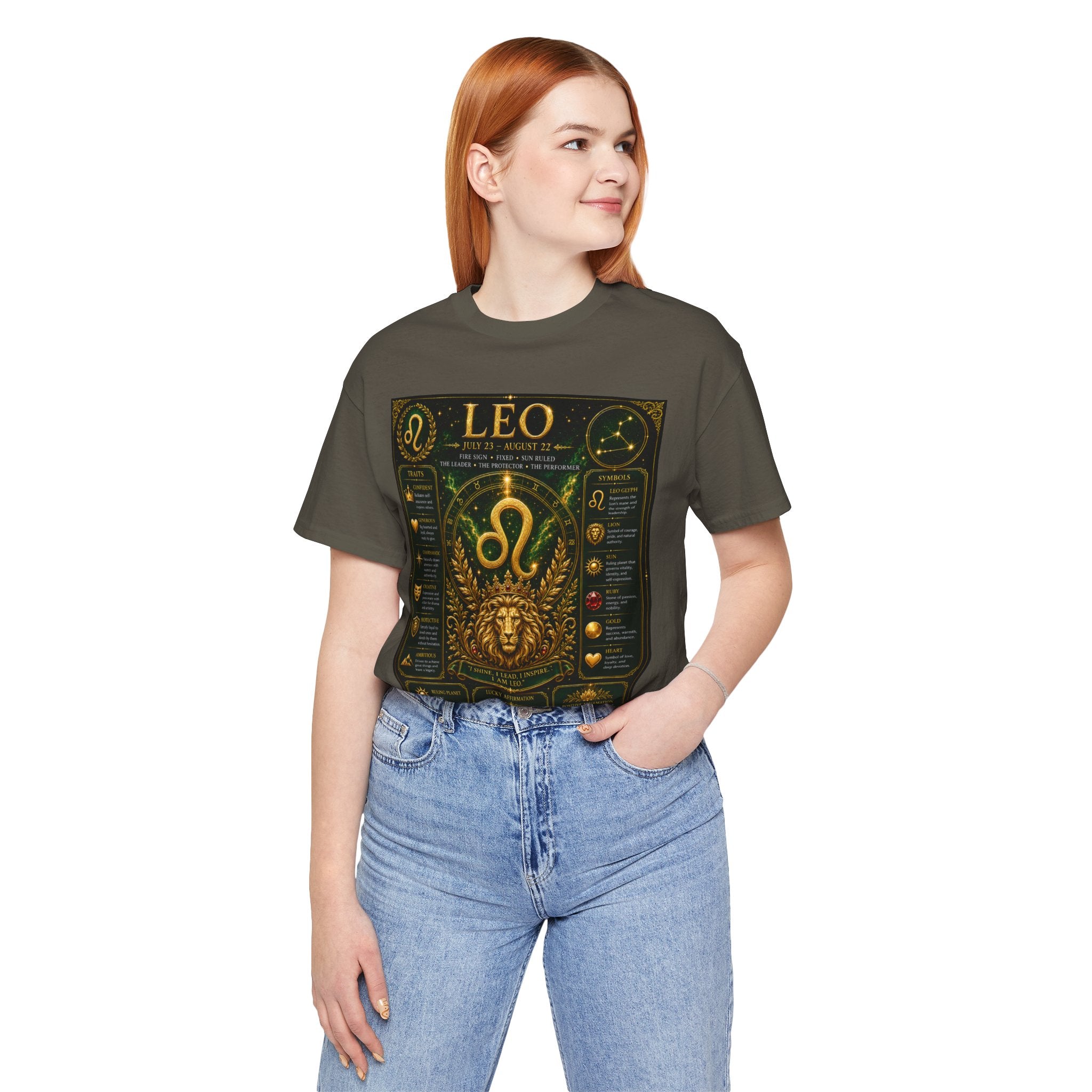 Leo Zodiac T-Shirt — Astrological Birthsign Poster Tee