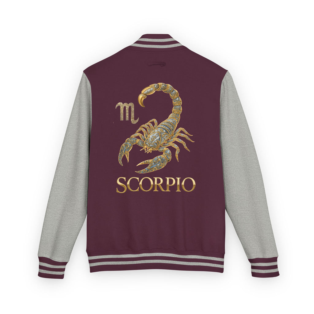Scorpio Letterman Jacket — Gold Scorpion Varsity Jacket