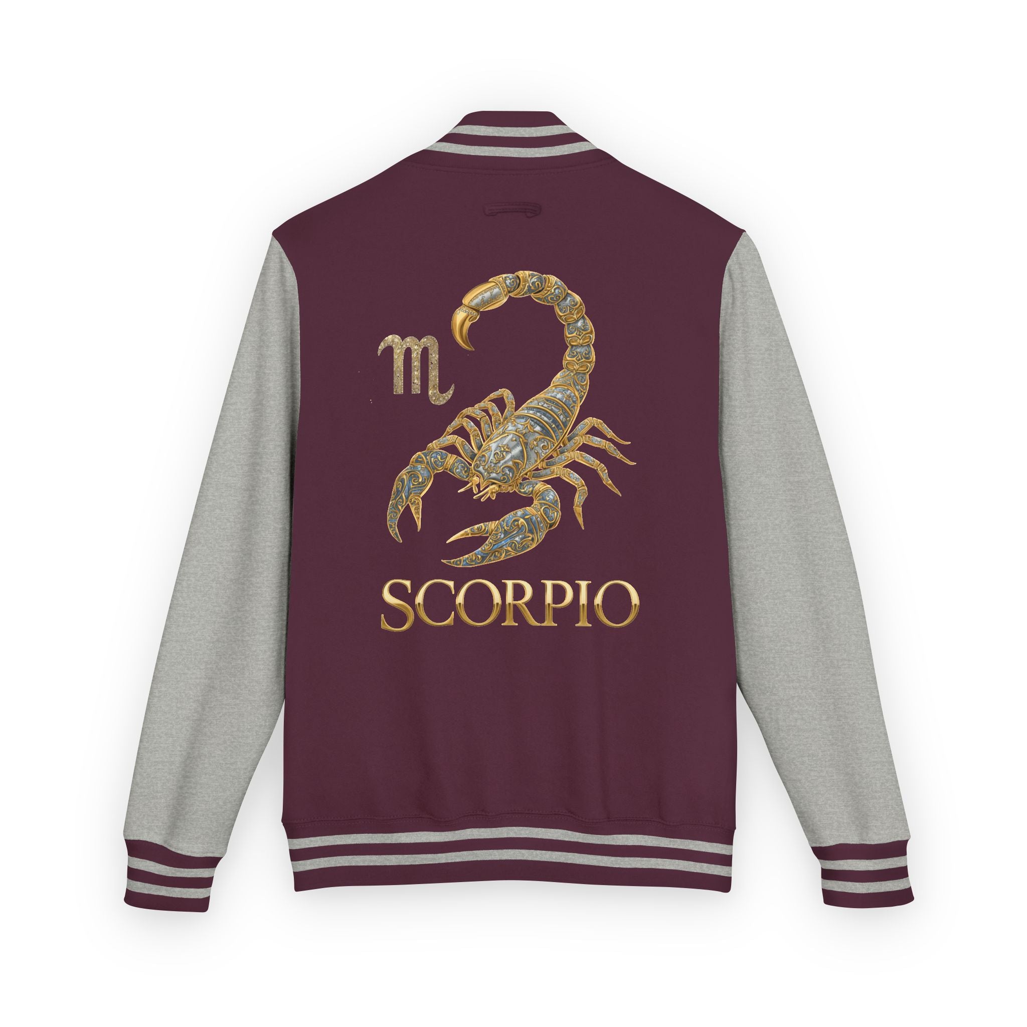 Scorpio Letterman Jacket — Gold Scorpion Varsity Jacket
