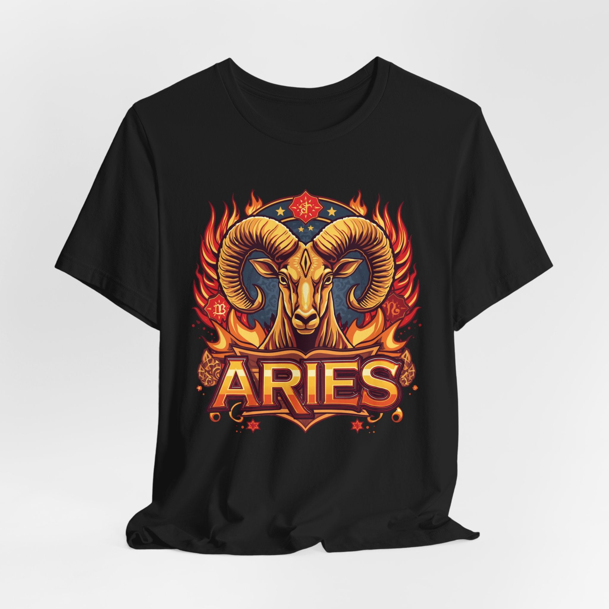 Aries Ram Zodiac The Trailblazer T-Shirt | Bold Flame Astrology Tee