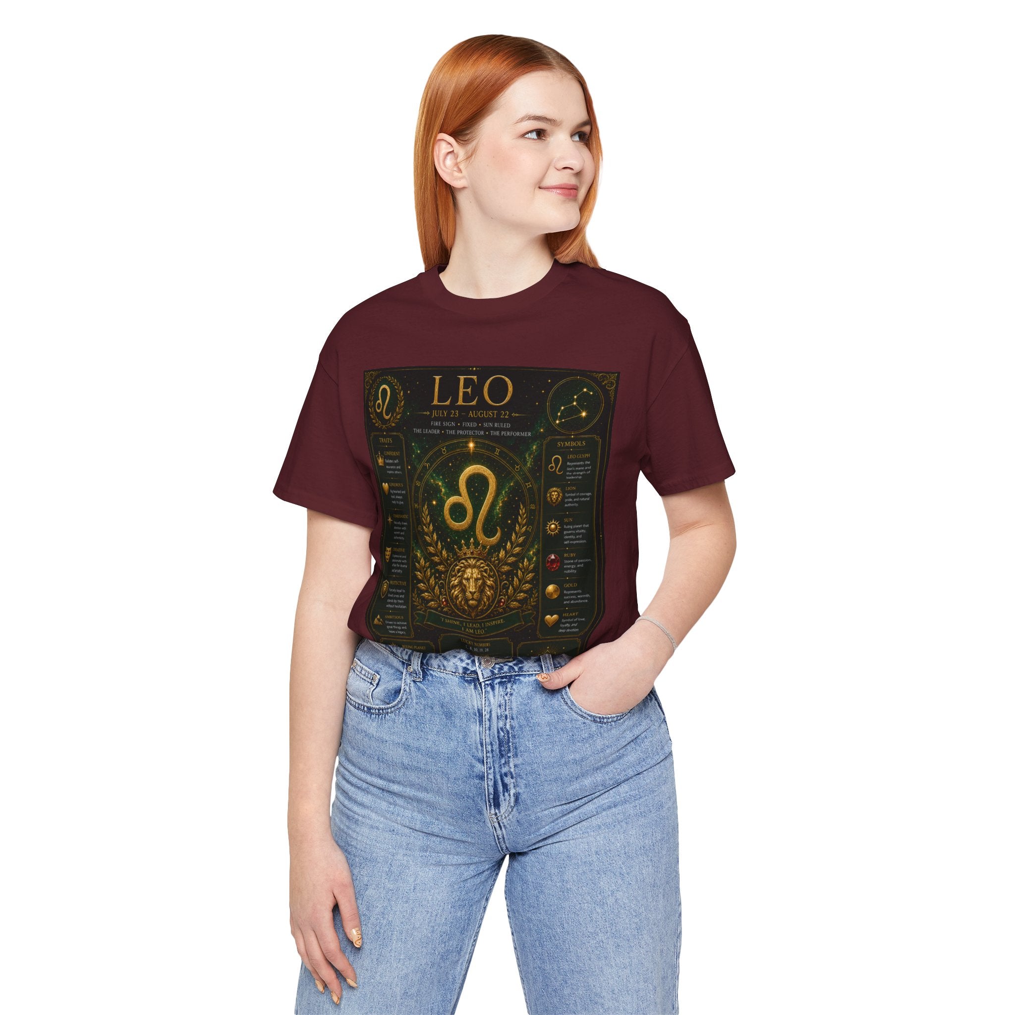 Leo Zodiac T-Shirt — Astrological Birthsign Poster Tee