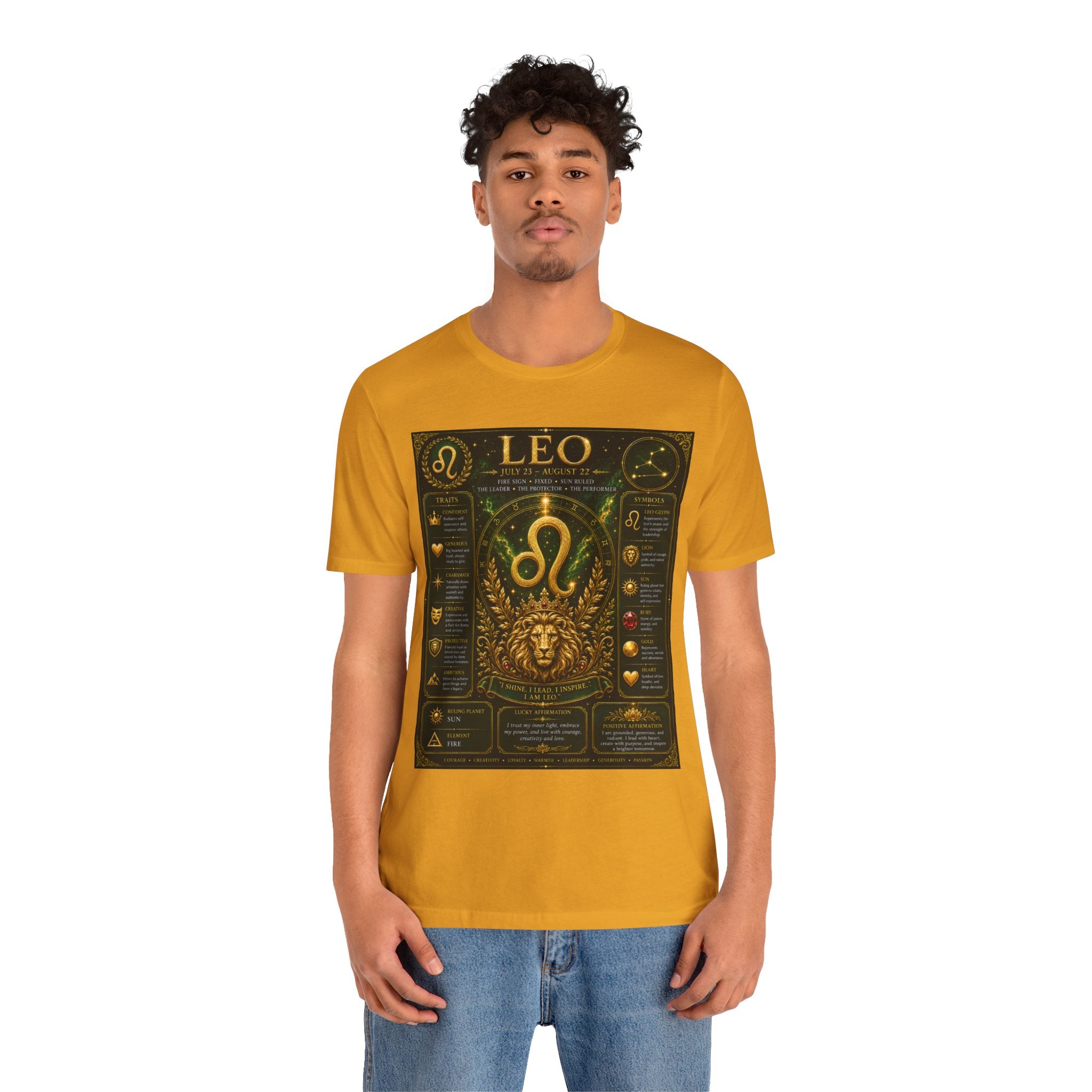 Leo Zodiac T-Shirt — Astrological Birthsign Poster Tee