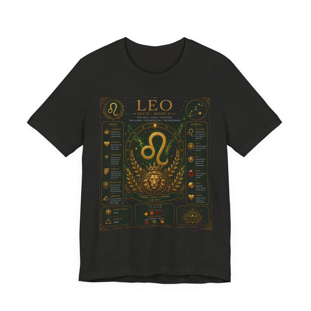 Leo Zodiac T-Shirt — Astrological Birthsign Poster Tee