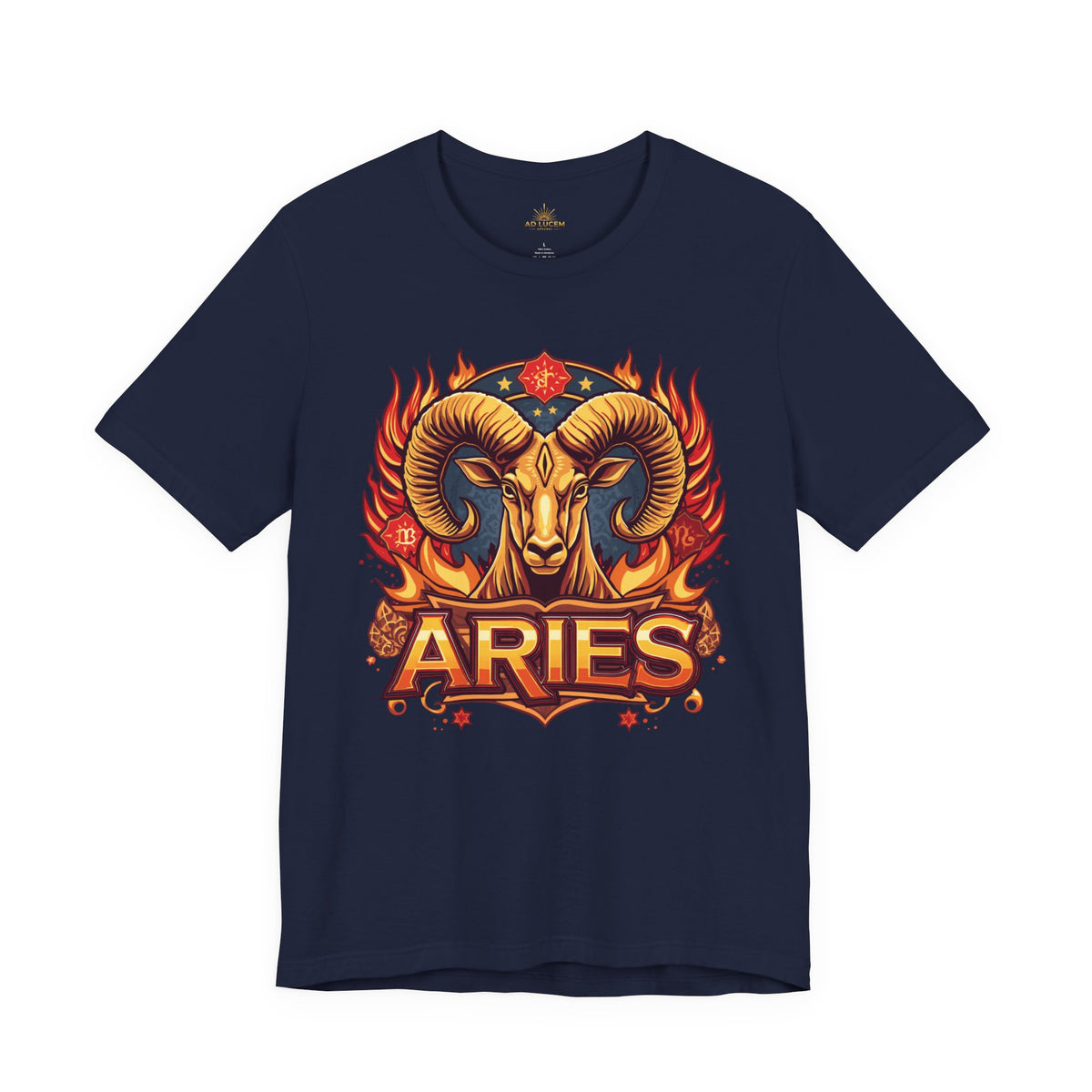 Aries Zodiac Ram T‑Shirt — Bold Fiery Horoscope Tee