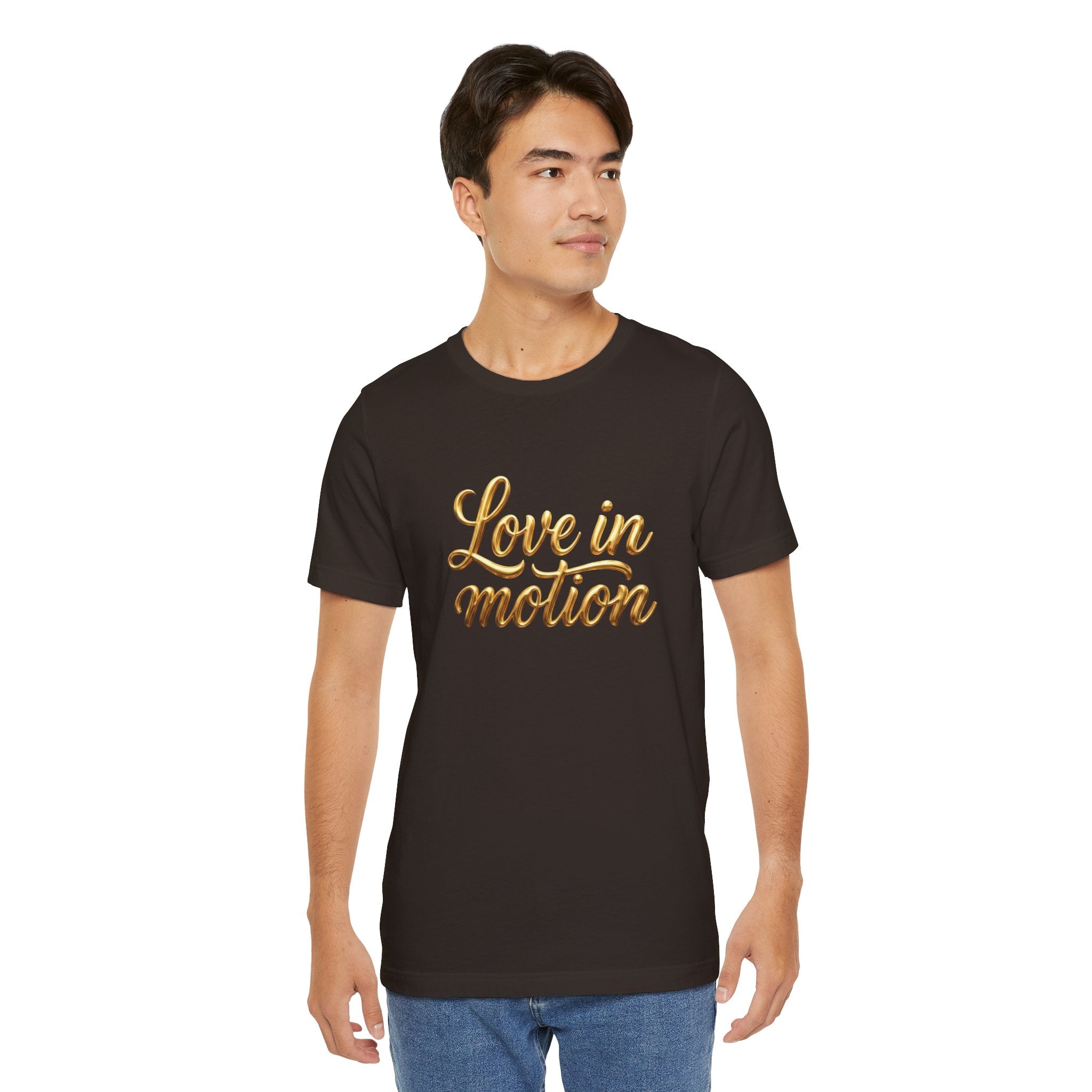 Gold Scorpio Scorpion T-Shirt | Zodiac "Love in Motion" Script